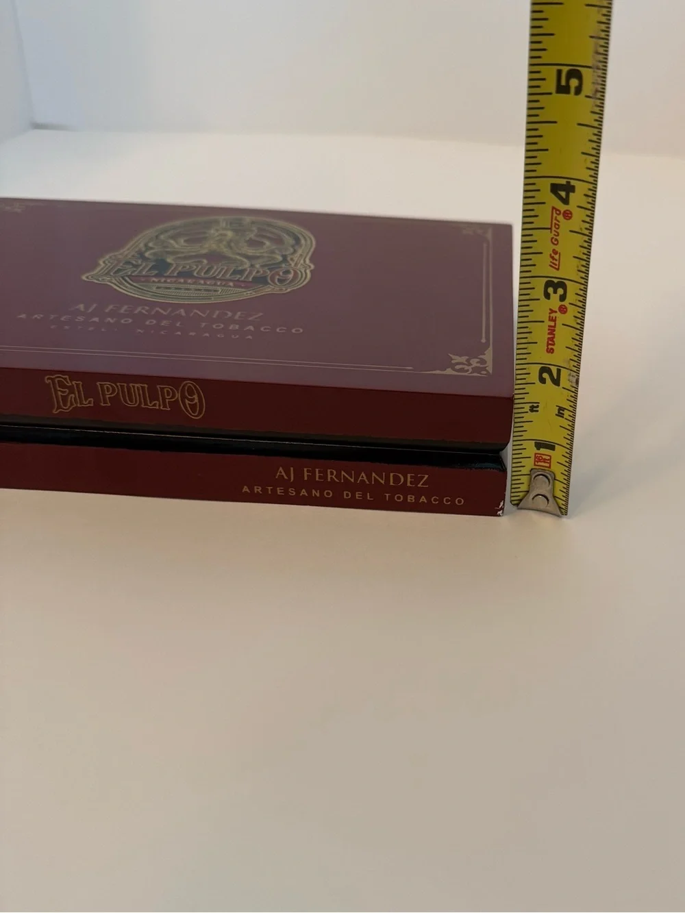 AJ Fernandez El Pulpo Toro Grande Empty Wooden Cigar Box